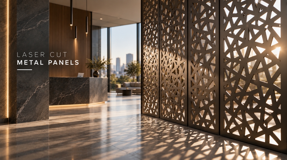 Laser Cut Metal Panels for Interior Design