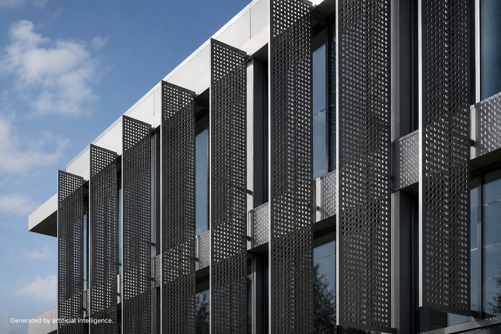 Metal Sun Breakers for Modern Building Design